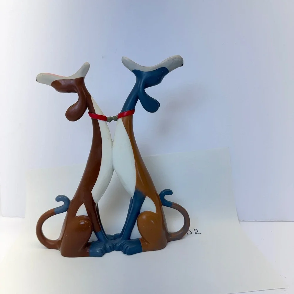 Border Fine Arts Hot Dogs A3401 Howling Moon Bunny Hutch Dog Figurine Toni Goffe